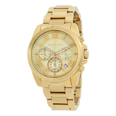 michael kors brecken chronograph ladies watch|Michael Kors gold tone watch.